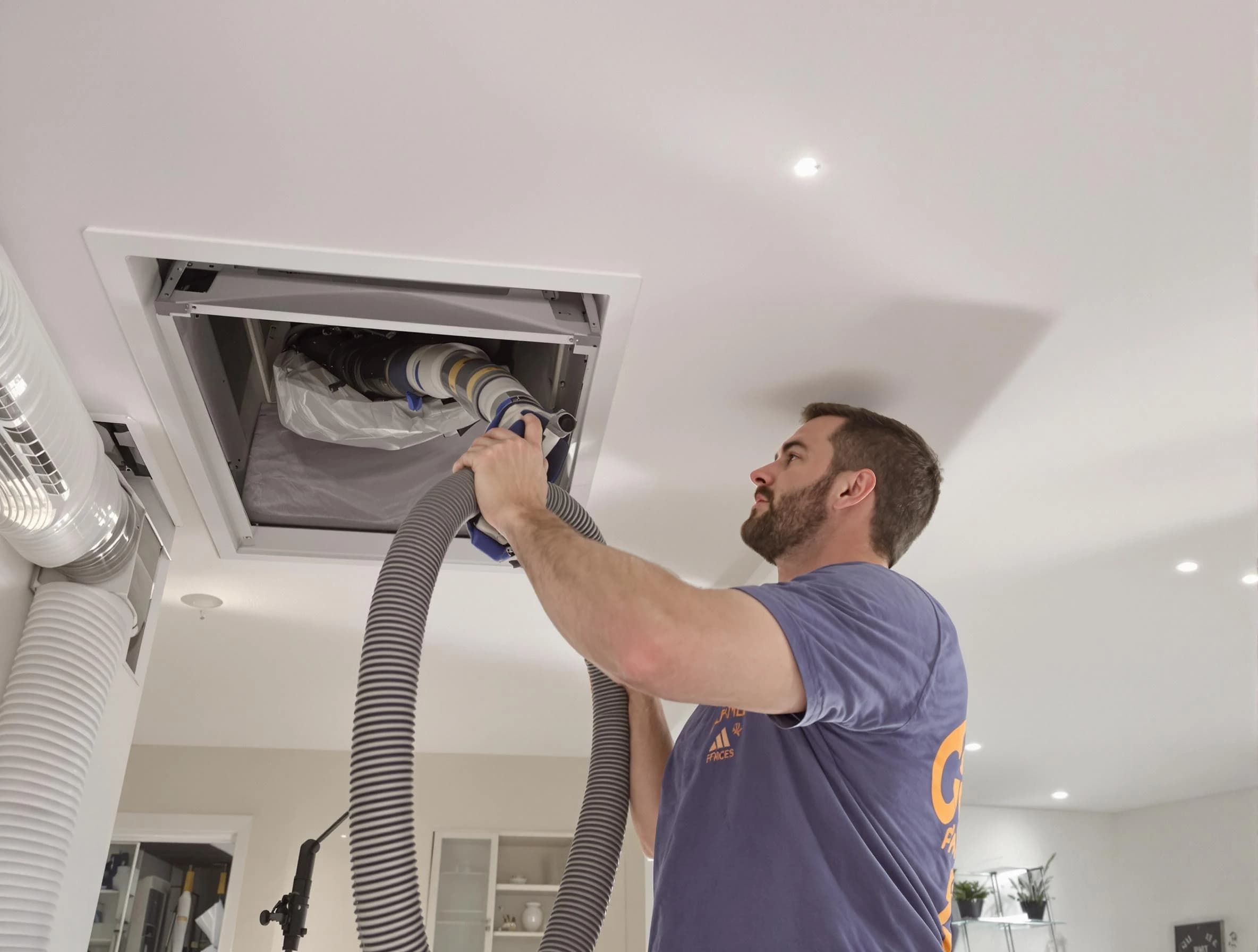 Precision indoor duct cleaning by Cambridge Air Duct Cleaning in Cambridge