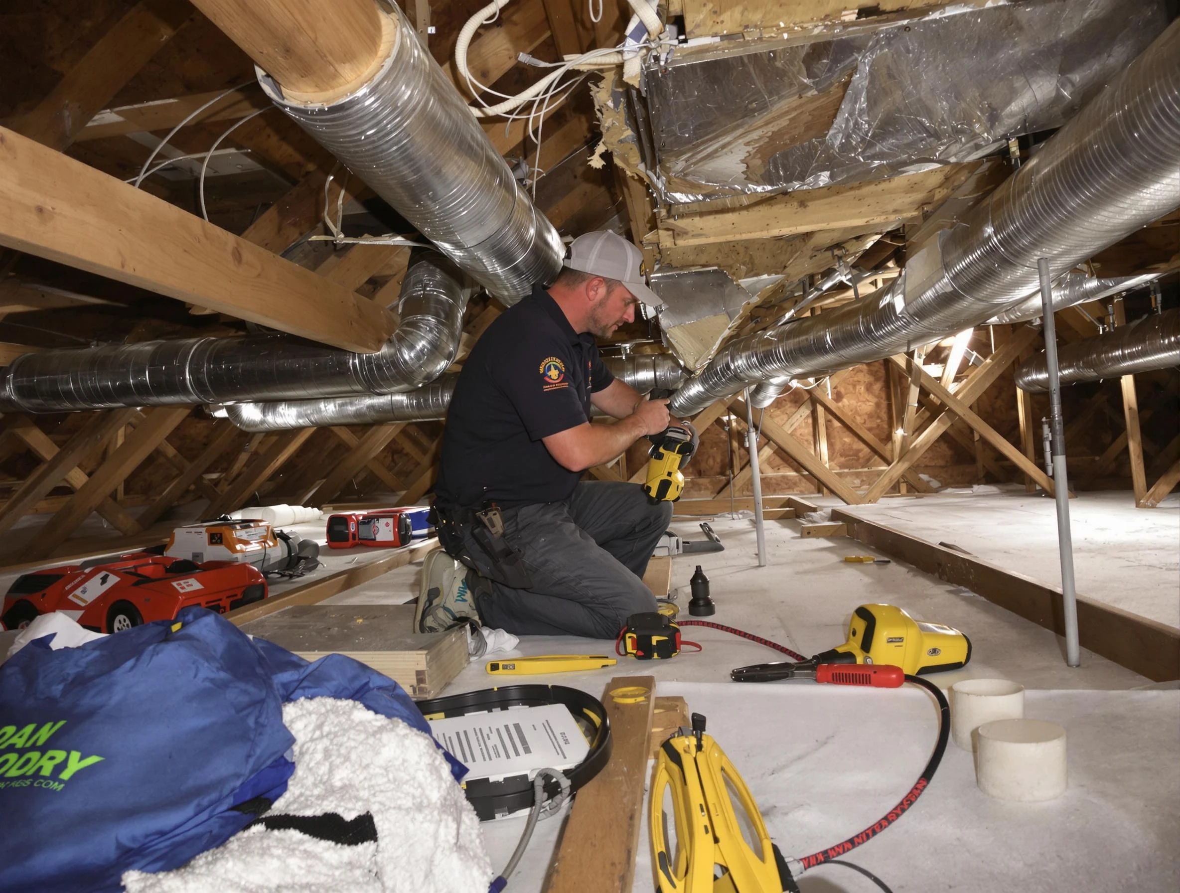 Professional air duct repair by Cambridge Air Duct Cleaning in Cambridge