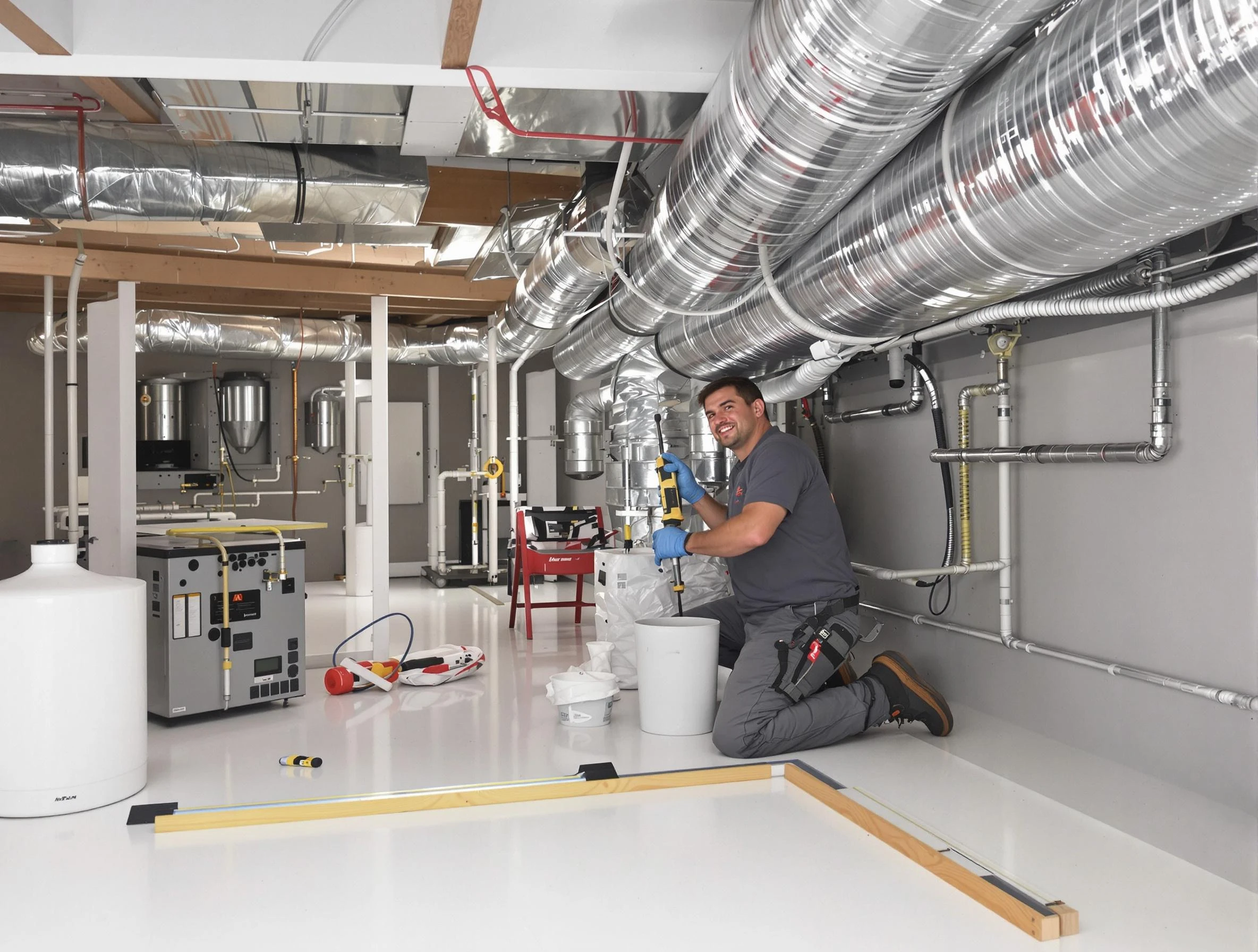 Professional duct sealing service by Cambridge Air Duct Cleaning in Cambridge
