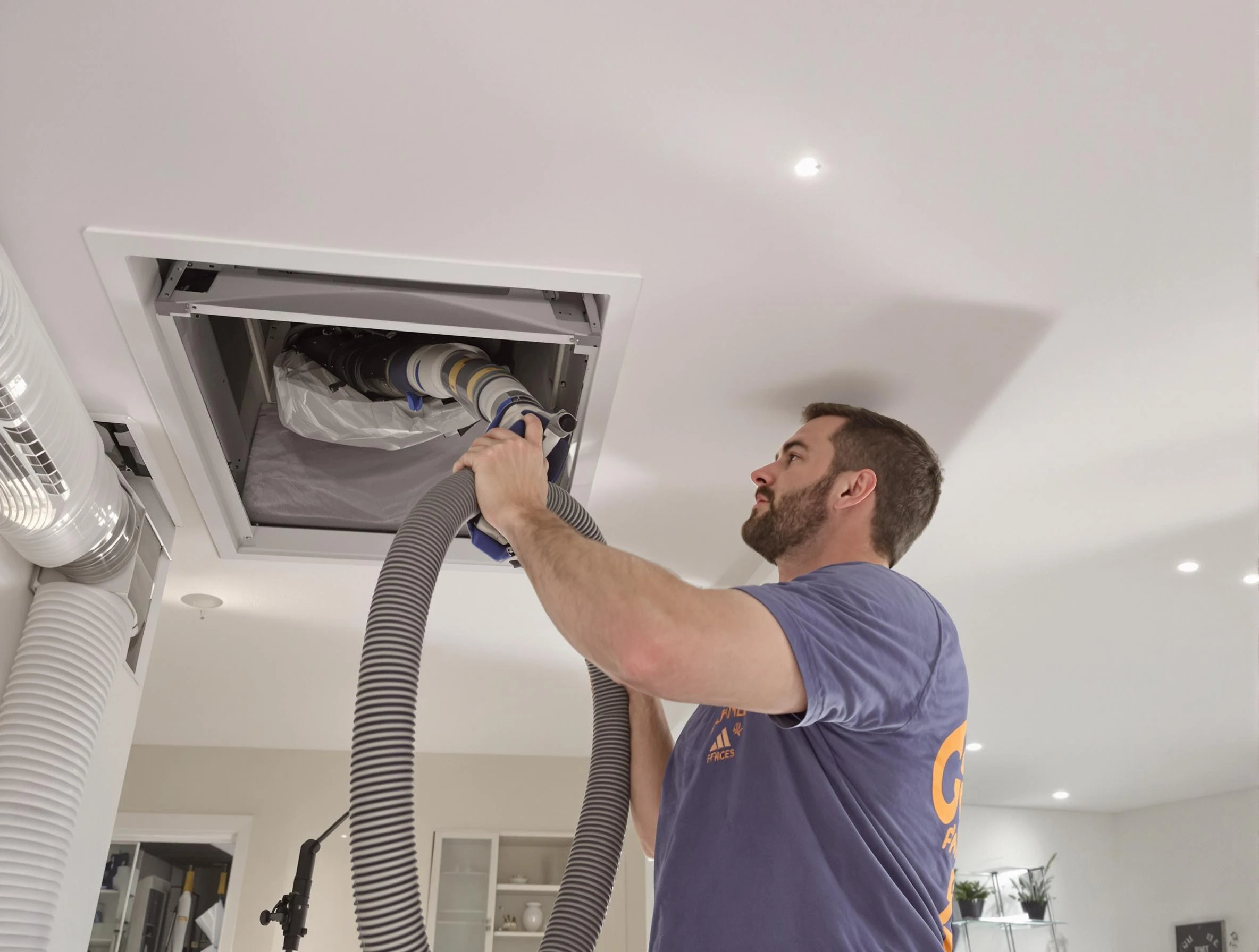 Precision indoor duct cleaning by Cambridge Air Duct Cleaning in Cambridge